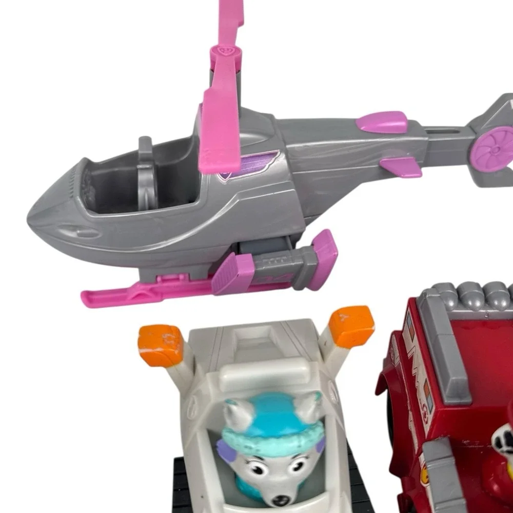 Paw Patrol Toy Lot‎ Figures Vehicles Skye Chase Rocky Everest Bundle AS IS E72Q